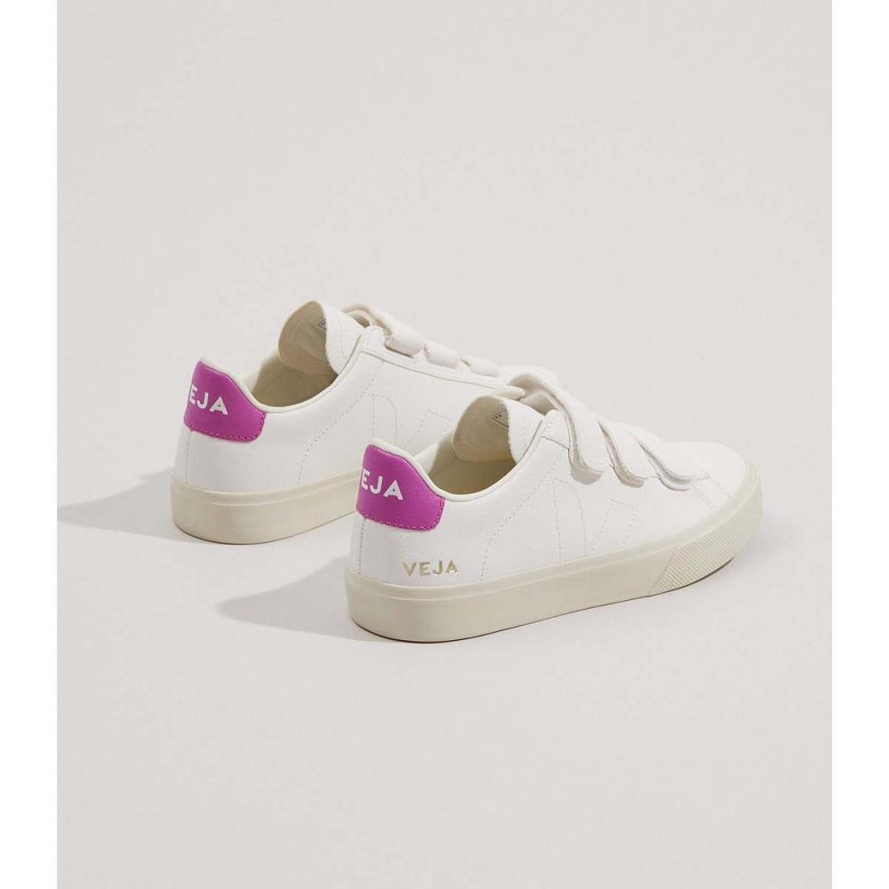 Women's Veja RECIFE CHROMEFREE Sneakers White/Purple | SG 624DFM